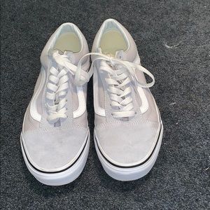 Like new Grey old skool vans unisex